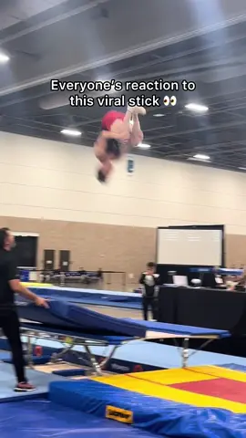 They couldn’t handle the accidental stick😂 #gymnastics #sports #olympics #flips   