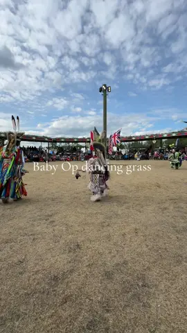 Baby Op danced grass yesterday! Thank you to Manny for lending him his beautiful outfit! Baby Op felt the best in it! He’s been asking to dance grass all season and was finally granted to! #babyop #thunderchild #powwow 
