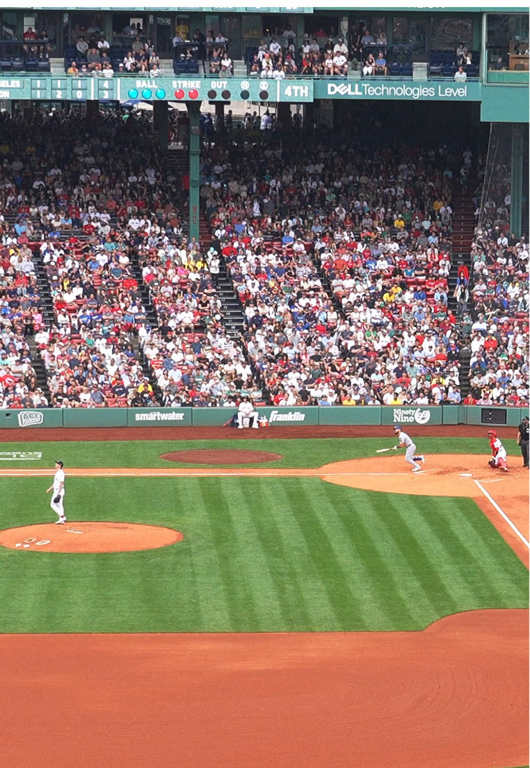 Home run views from the Green Monster. #dodgers #sports #losangeles 