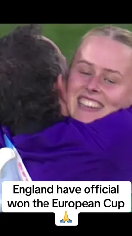 England are the winners of this years European cup has they beat Spain in penalties.  #fyp #news #england #spain #womansfootball 