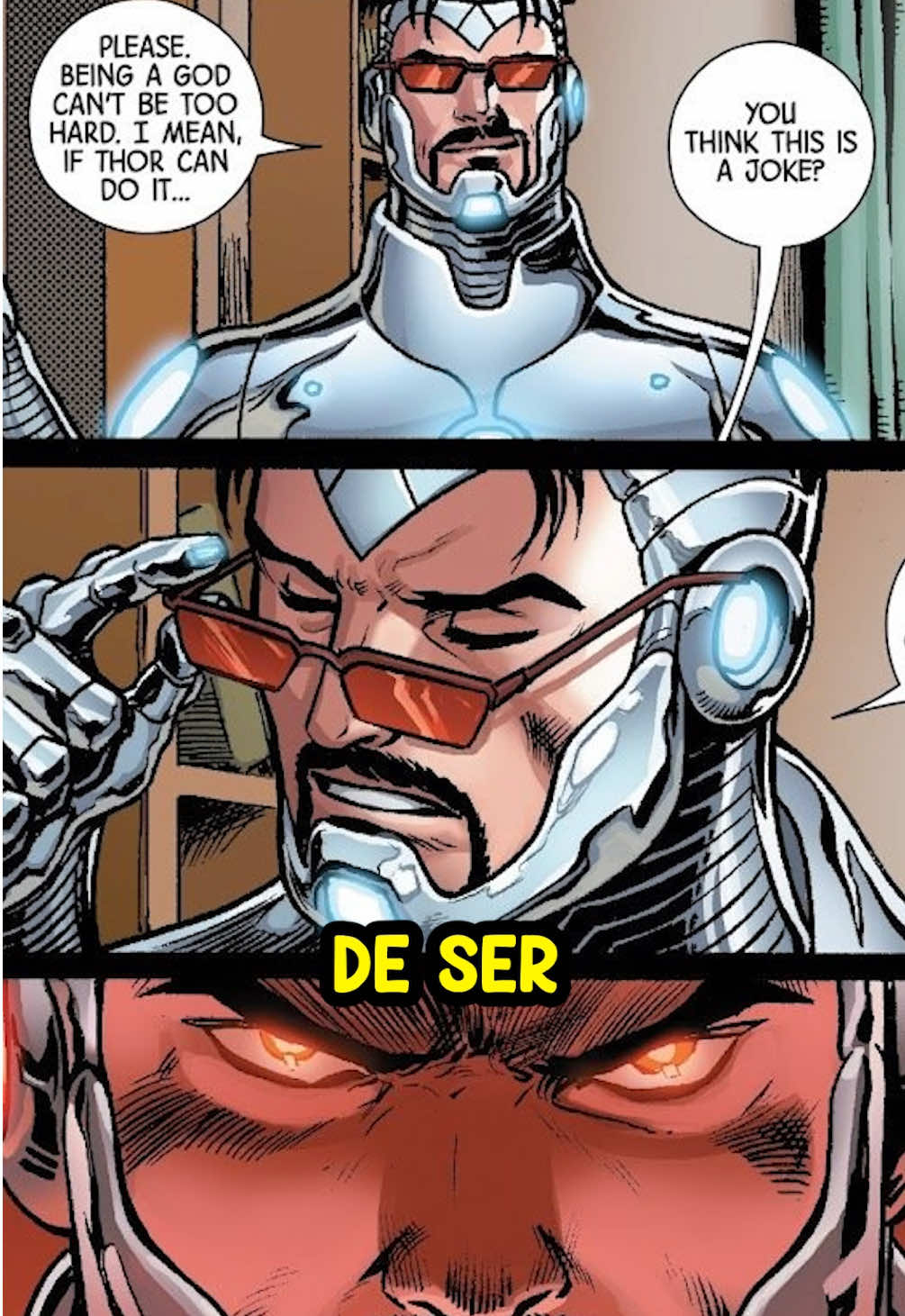 Homem de Ferro Cura a Visão do Demolidor! #quadrinhos #homemdeferro #marvel #hq 