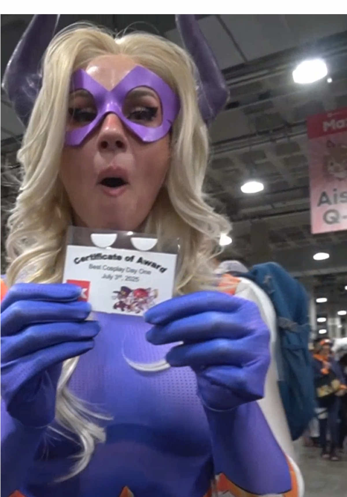 sskale gets awarded best cosplay by an official judge #cosplay #cosplayer #mountlady #mountladycosplay #sskale #sskalecosplays #animex 