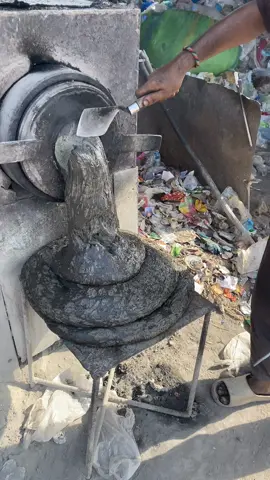 Recycling factory process waste plastic bags to heavy duty pipe 