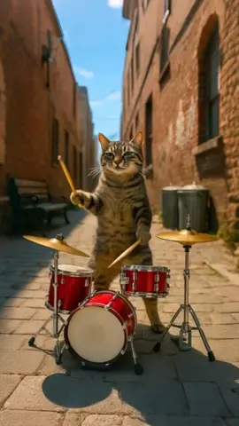 Animais tocando forró. #cat #animais #satisfying #forro 