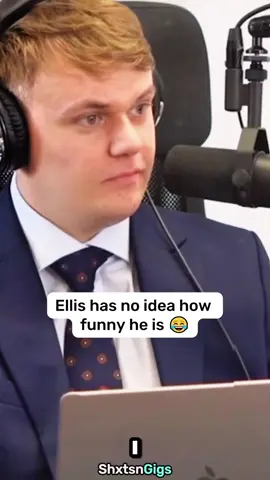 Ellis has no idea how funny he is 😂 #shxtsngigs #podcast #funny