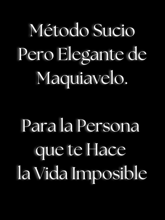 El Método Sucio Pero Elegante de Maquiavelo: Que Neutraliza a Personas Problemáticas. #Maquiavelo #DesarrolloPersonal #PsicologíaEstratégica #Suscribe #Vita
