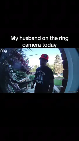He’s so funny. Also wearing a Christmas shirt in July  #ringcamera #mtv #fyp #trending #viral #ringdoorbell #camera #frontdoor #video #funny #husband 