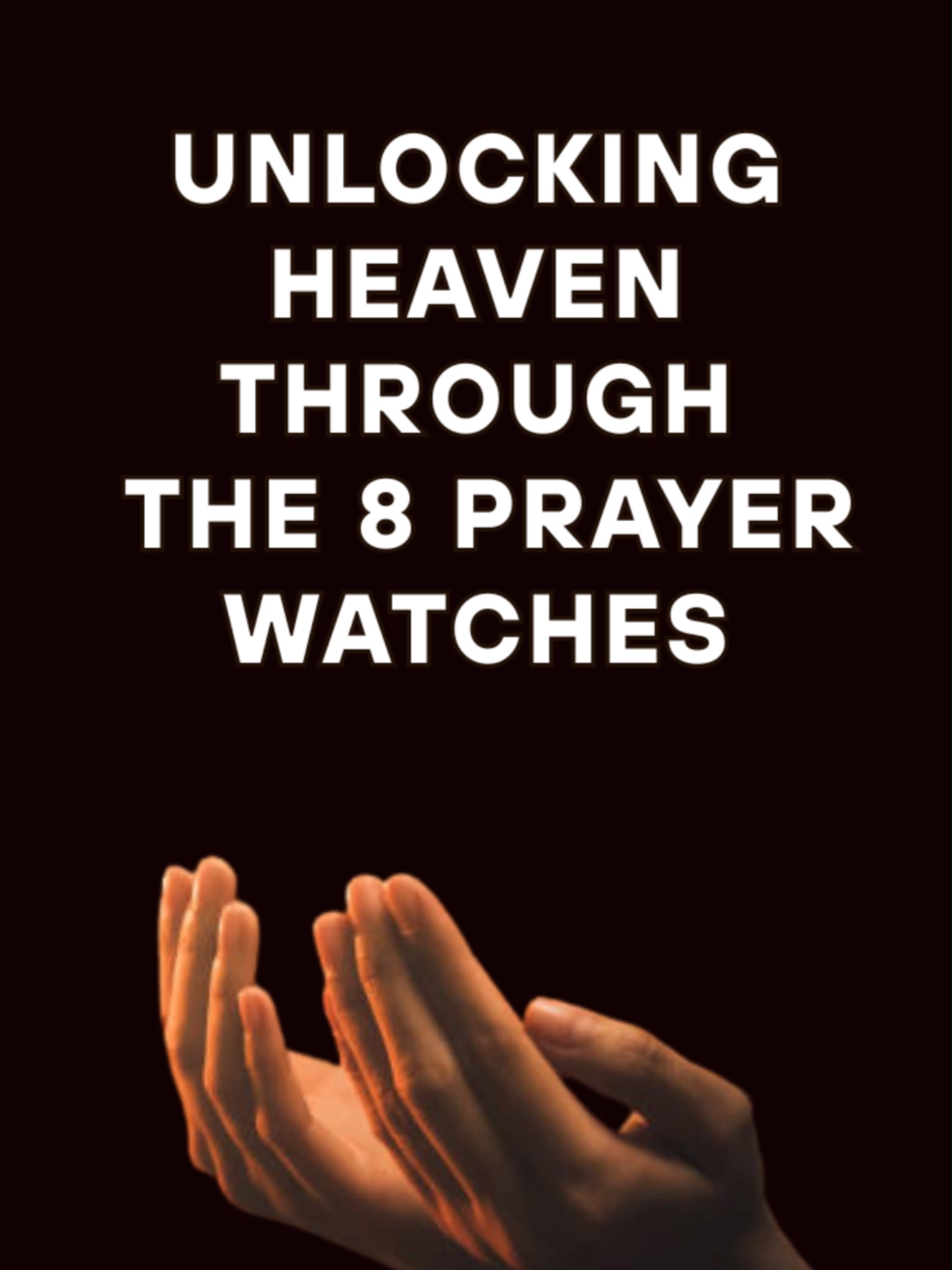 Unlocking Heaven Through the 8 Prayer Watches is a spiritual guide to deeper, more strategic prayer. Rooted in biblical principles and spiritual timing, this journey takes you through the eight distinct prayer watches of the day and night — each carrying unique power, purpose, and divine opportunity. Discover how aligning your prayers with God’s divine timetable can unlock breakthrough, intercession, and heavenly encounters. Whether you're a seasoned intercessor or just beginning your prayer journey, this resource will equip you to pray with greater insight, authority, and effectiveness.  #UnlockingHeaven  #8PrayerWatches  #PrayerWatches  #UnlockingHeavenThroughPrayer  #PrayerWatchPower