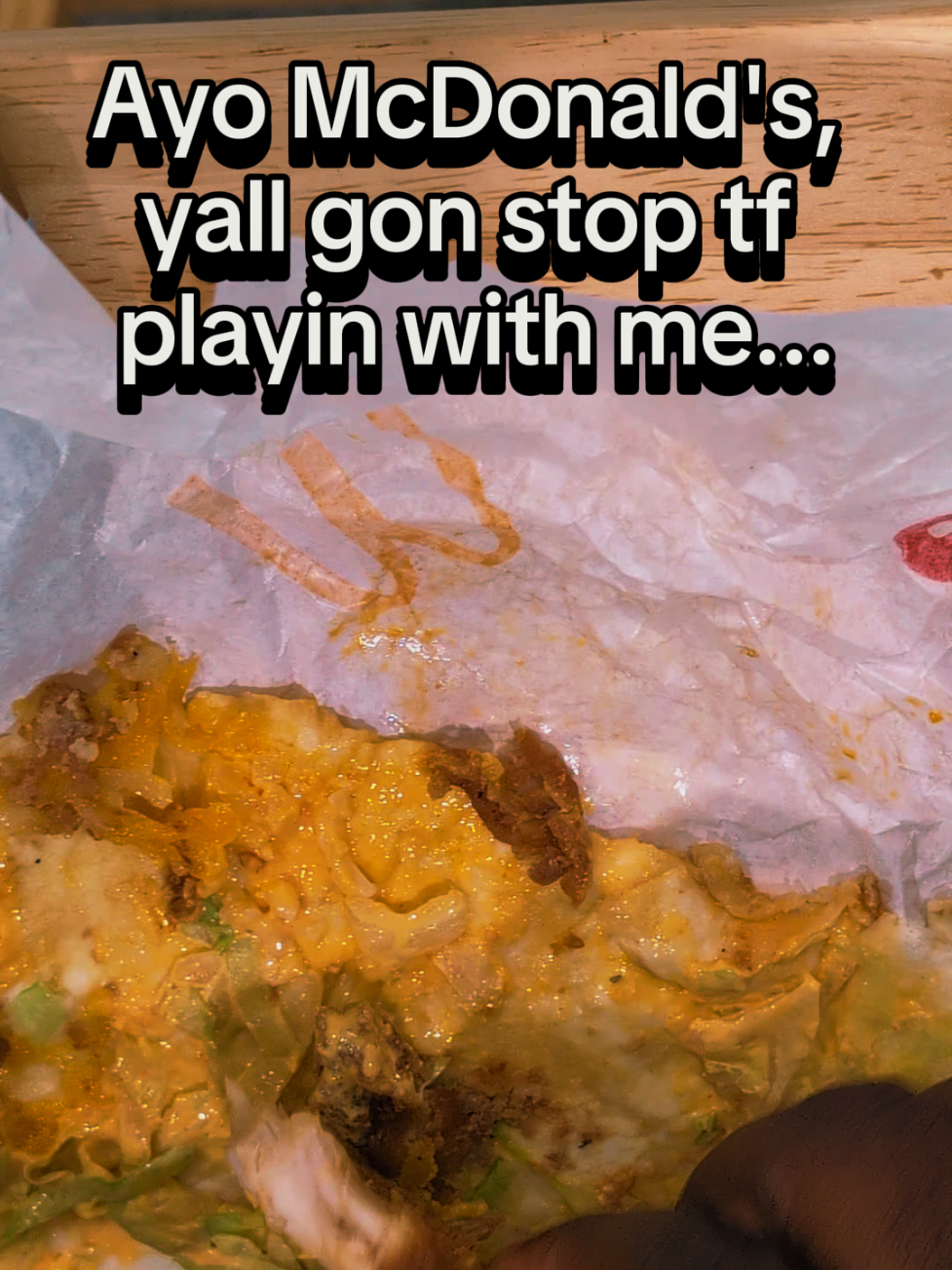 Ayo leave them @McDonald’s snack wraps alone! 🚫 #mcdonalds #snackwrap #fakefood 