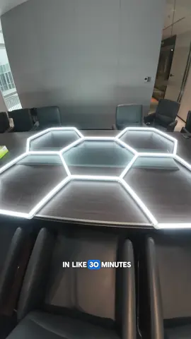 Garage, game room, or you just want to make the space look less boring, it will be a good choice for you, and it will not be very expensive. #hexagonlights #hexlights #Lumenfox #ledlights #garagelights #ledlight #worklight #tiktokshop #tiktokmademebuyit #lights #fyp 