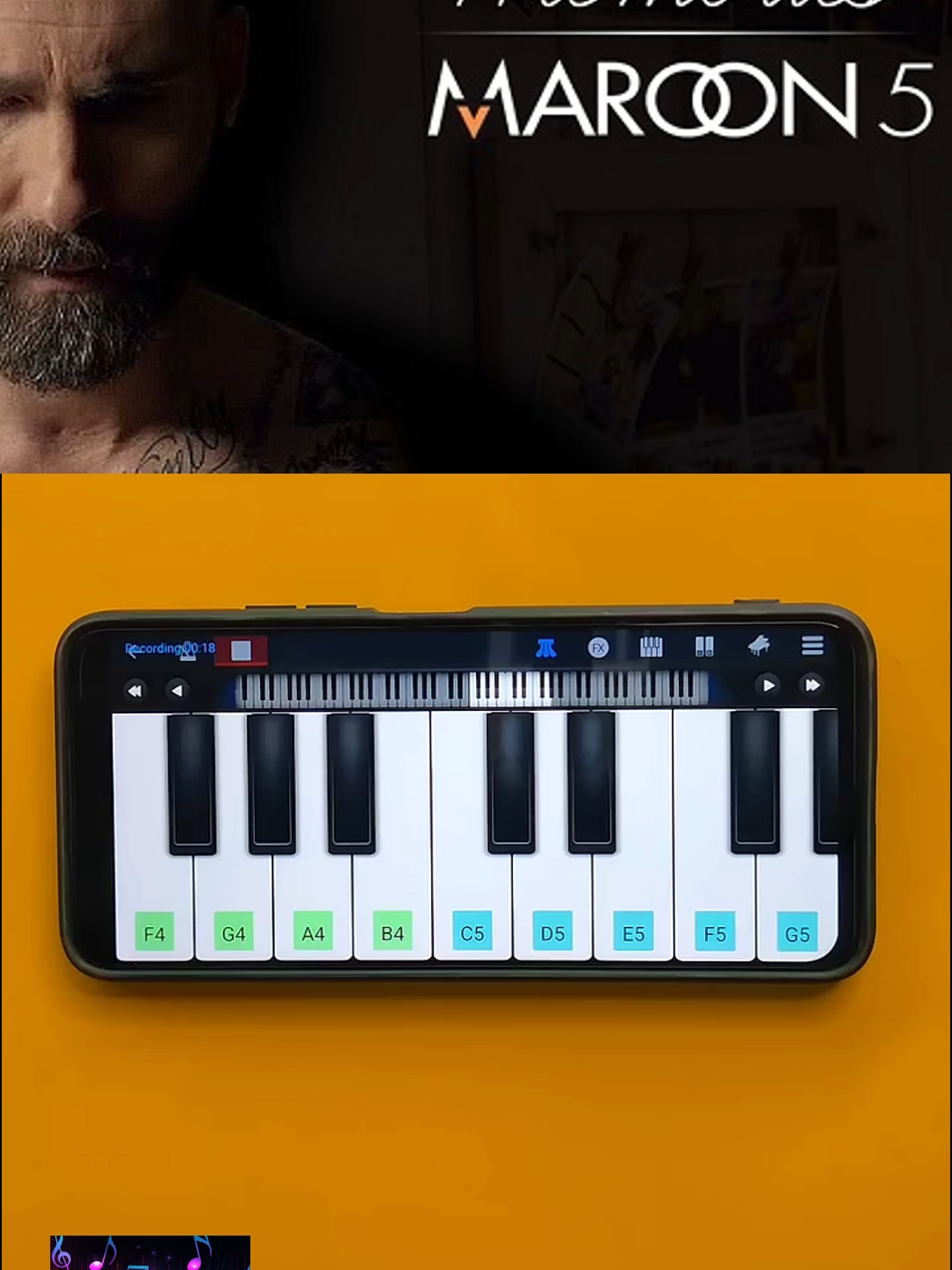 Learn and Play Piano on mobile anytime#piano #instrumental #trending #memories #maroon5 #mobilepiano
