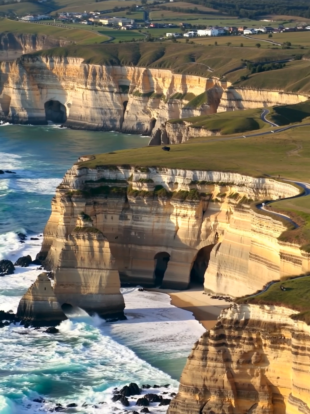 Where mountains meet oceans — South Africa’s Cape Peninsula is a dramatic blend of rugged cliffs, wild seas, and winding coastal roads. From penguin-filled beaches to sweeping viewpoints, every curve reveals nature’s boldest brushstrokes. #ai #aigenerated #ScenicViews #NatureLover #EpicViews #TravelGoals #Wanderlust #EarthPorn #BeautifulDestinations #AdventureAwaits #MountainMagic #SunsetLover #CapePeninsula #SouthAfrica