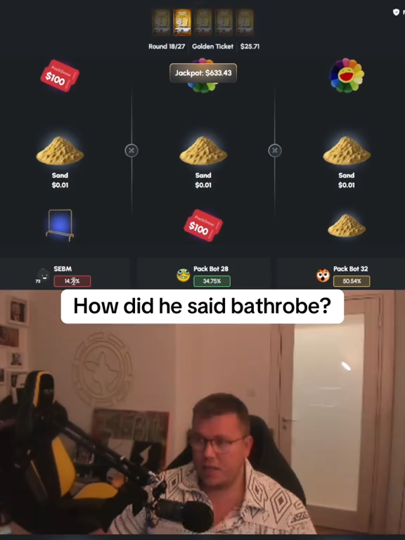 How did he said bathrobe? #fyp #kick #epic #packdraw