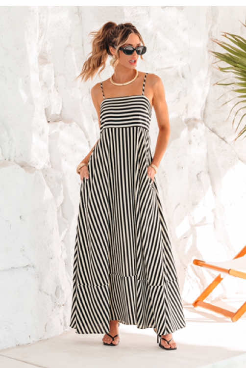 POCKETS make everything better! 💫#TikTokMadeMeBuyIt #DealDrops #dealsforyoudays #summeroutfit #pocketdress #maxidress #stripeddress #Cupshe #fyp #summerlook #vacationstyle #bohovibes #trendydress #TikTokMadeMeBuyIt #julydealdrop