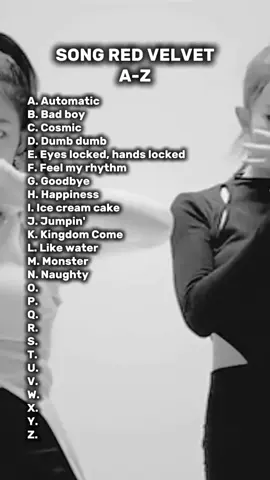 PART 2 | SONG RED VELVET A-Z #redvelvet #song #foryou #fyp #kpop 