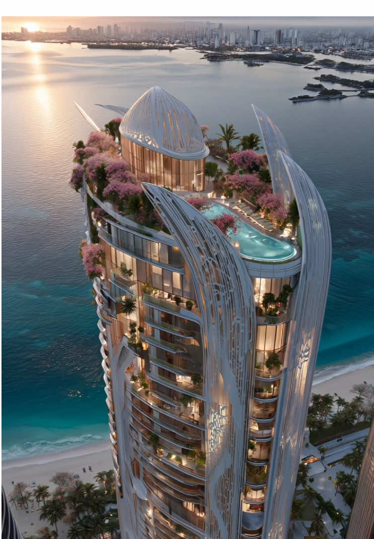 This just opened in Miami… and it’s insane 🤯🌴 Would you live here for $5M? 👀  #ElyseePalma #MiamiLiving #luxuryresidences #ArchitectureTok #RealEstateGoals #OceanviewHome #UltraLuxury #usa #Florida #miami 