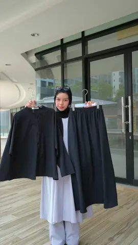 All black outfit bila pakai, auto nampak tinggi tau 😎 #outfitideas #allblack #blackoutfit 