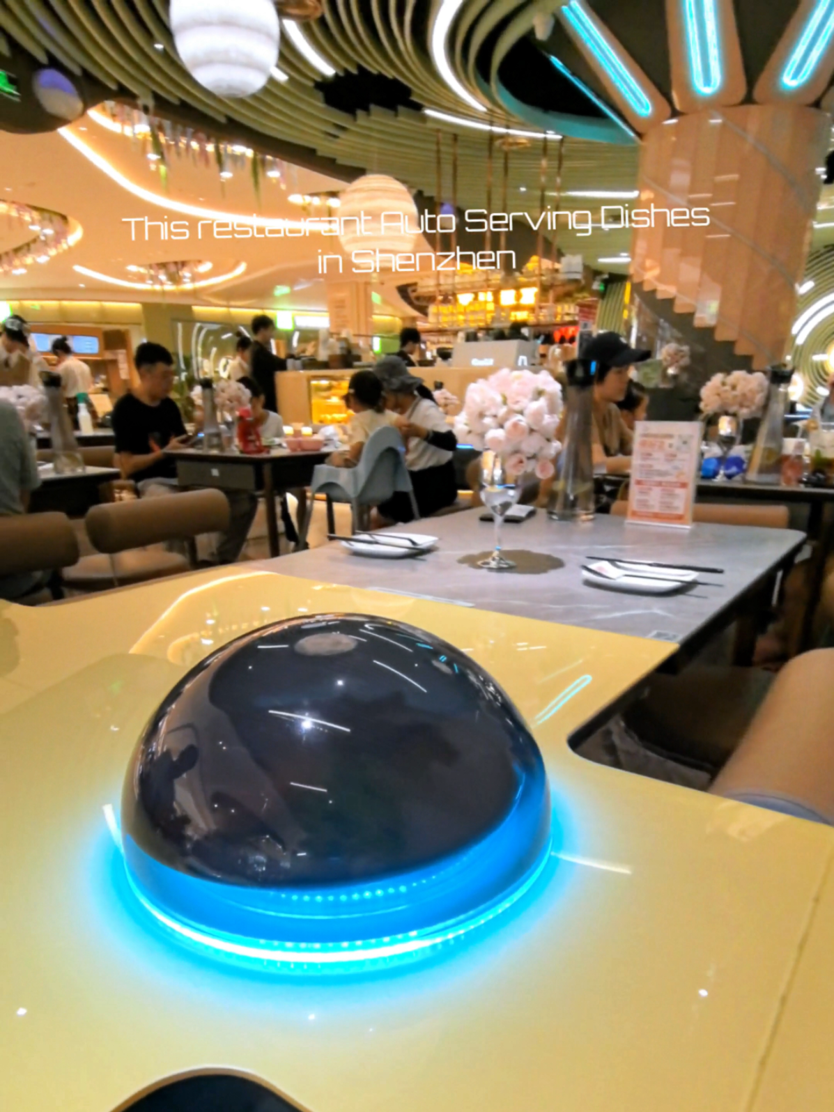 Experience cutting-edge design Orbit One Restaurant Sci-fi vibes,located at In city park ,nanyuan road Futian#shenzhen #china #restaurant #futuristic #travel #cool #food #auto #hightech #fyp #foryou 