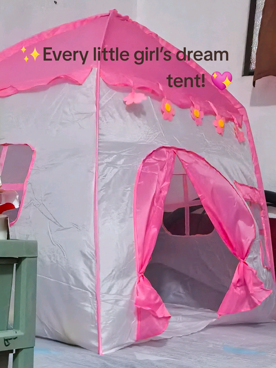 ✨Every little girl’s dream tent! 💖 Perfect for playtime, learning, or just quiet moments. Super cute, easy to set up, and makes playtime magical! 🏰🎀 #KidsTent #PlayTentForGirls #ToddlerPlayArea #PinkPrincessTent #KidsRoomIdeas #Toys  #TikTokKids 