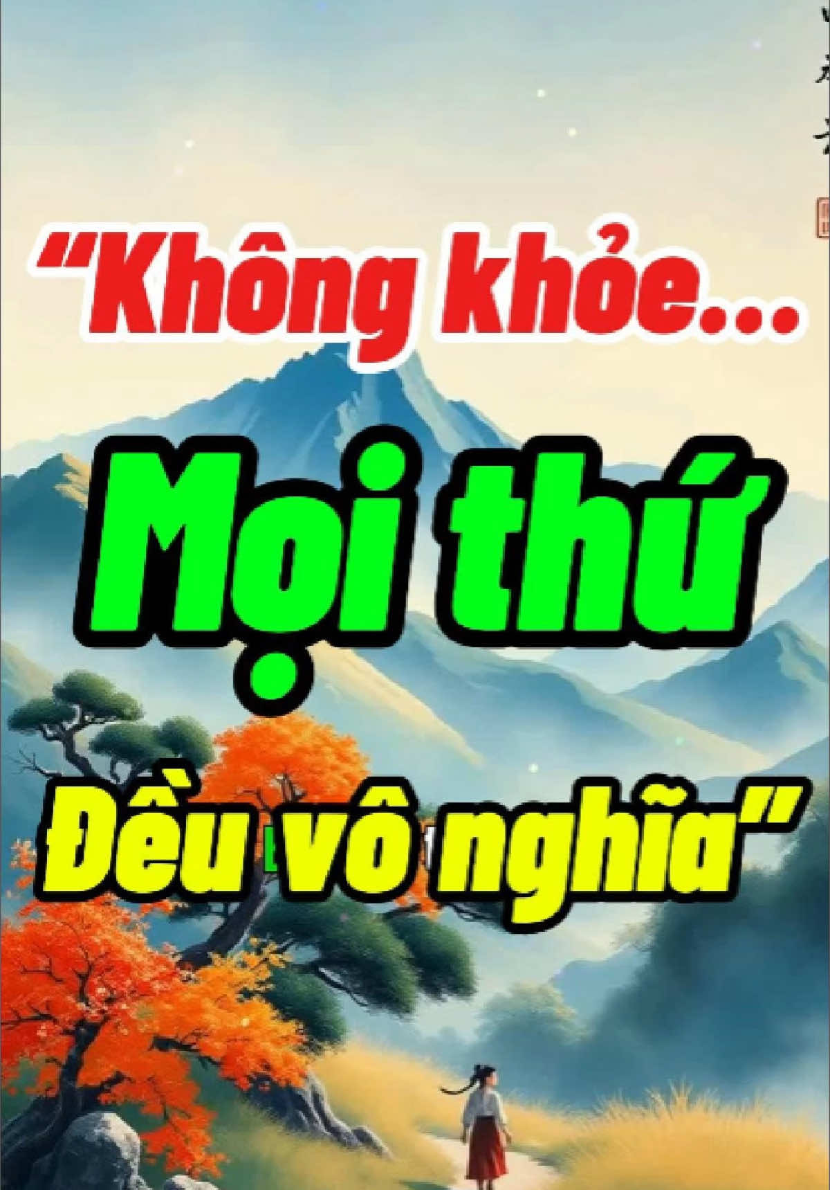 “Sức khỏe – nền móng của mọi giấc mơ”#suckhoequantrong #trietlycuocsong #songcham #videotamly #tiktokviral #phattrienbanthan
