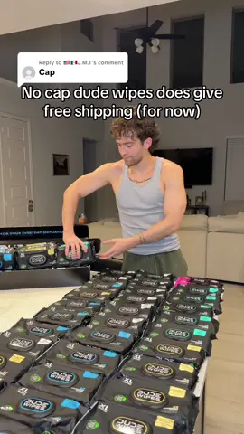Replying to @🇺🇸🇲🇽J.M.T No cap dude wipes does give free shipping (for now) #dudewipes #wipes #wetwipes #dudewipesbundle #flushablewipes #dudewipesformen @dudewipes 