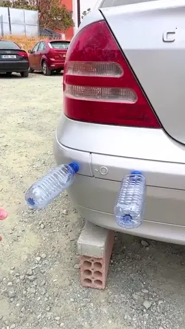 No need to spend much! Old plastic bottles make great bumper diffusers! 🚗  #carsoftiktok #mechanic #DIY #upcycling #craft #budgetfriendly 