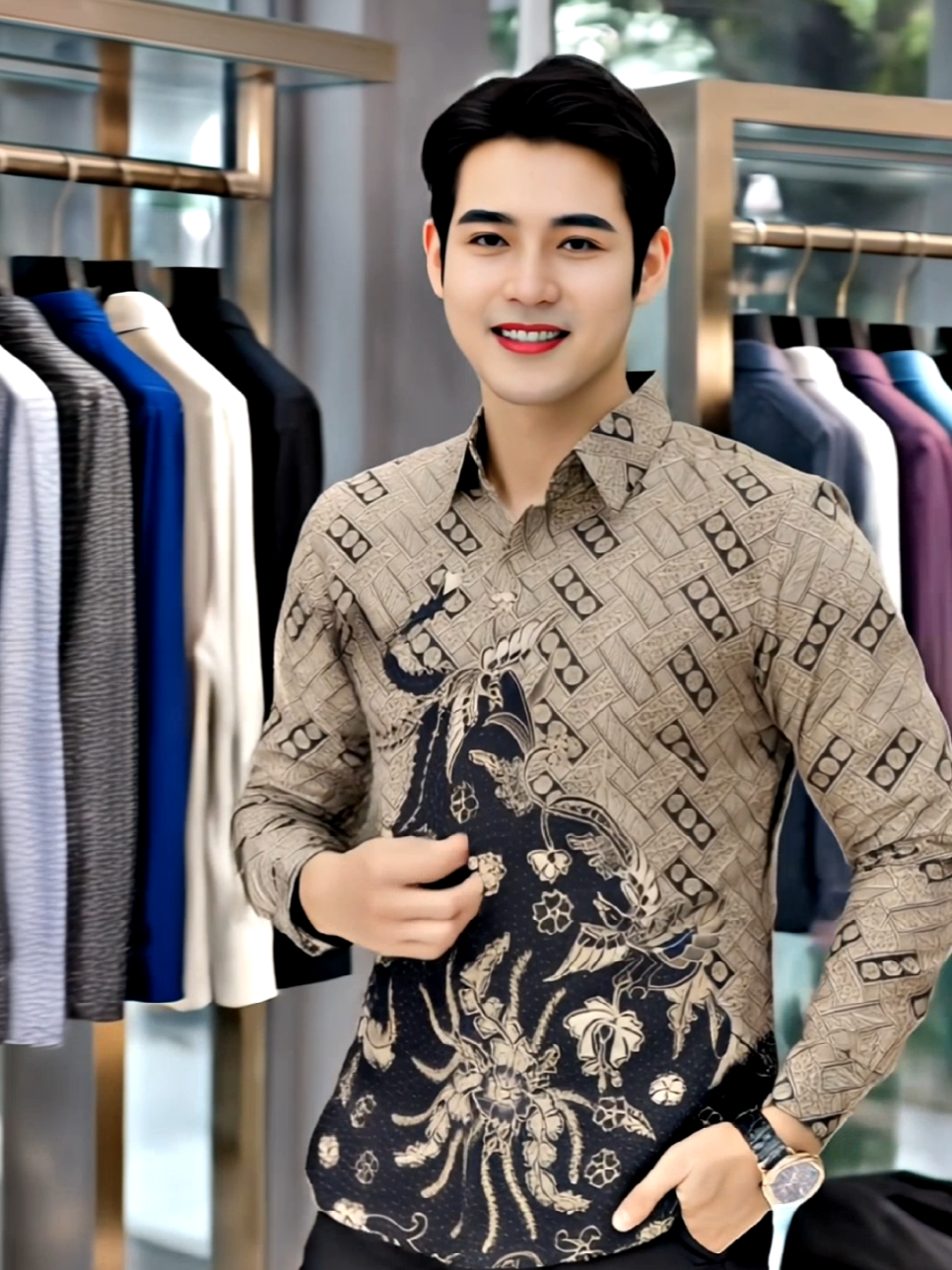 BATIK ARKANZA Baju Kemeja Batik Premium Lengan Panjang Dan Pendek Full Lapis Furing Slimfit Katun #kemejabatik #kemejabatikpremium #kemejabatikkekinian #kemejabatiksolo #kemejabatikterbaru #bajubatikberkualitas #kemejabatikoriginal 