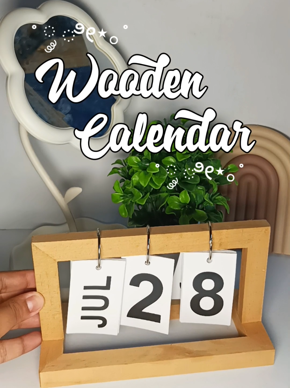 This wooden calendar isn’t just for dates — it’s for aesthetic goals! Perfect for your desk, shelf, or cozy corner! 🥰✨ #WoodenVibes #DeskDecorGoals #AestheticFinds #TikTokMadeMeBuyIt