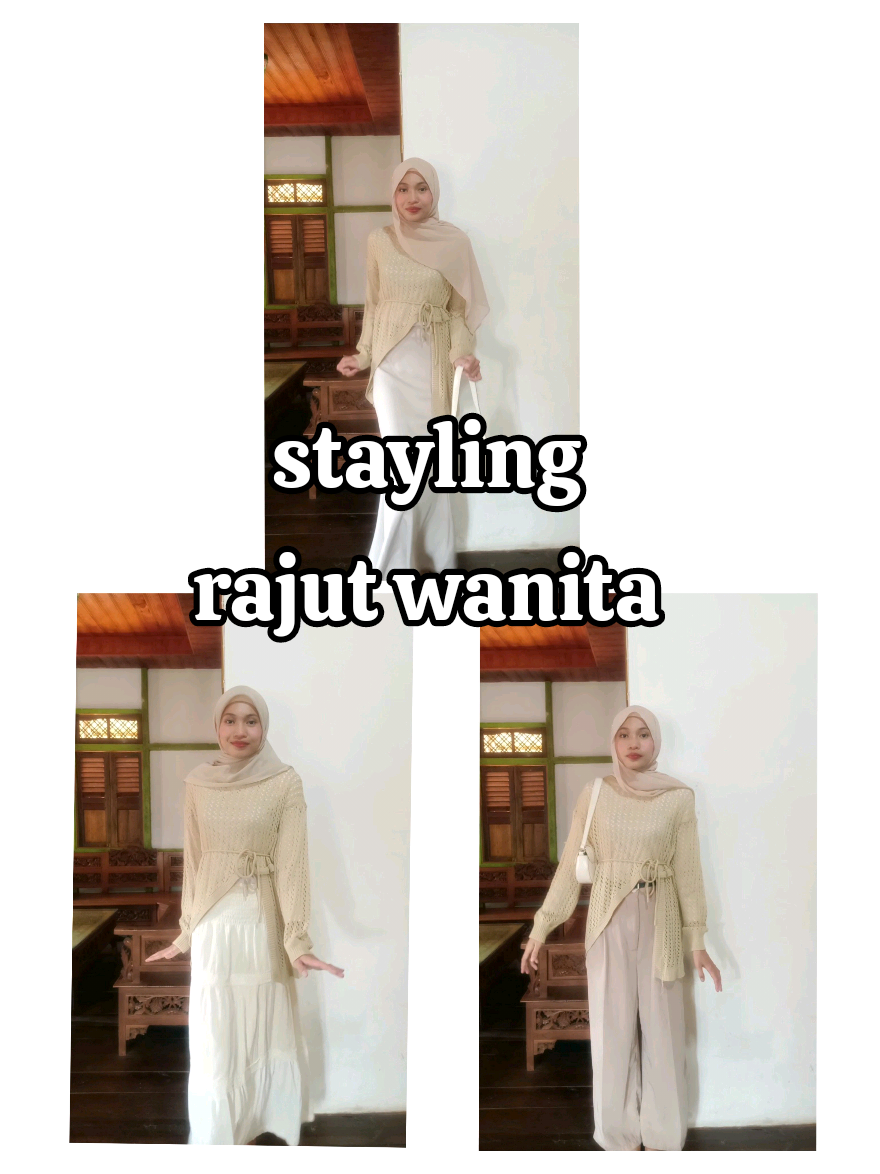 staying atasan rajut #StyleHacks #FashionTips #OutfitIdeas #UpgradeLook #OOTDInspo #SimpleStyling #TikTokFashion 