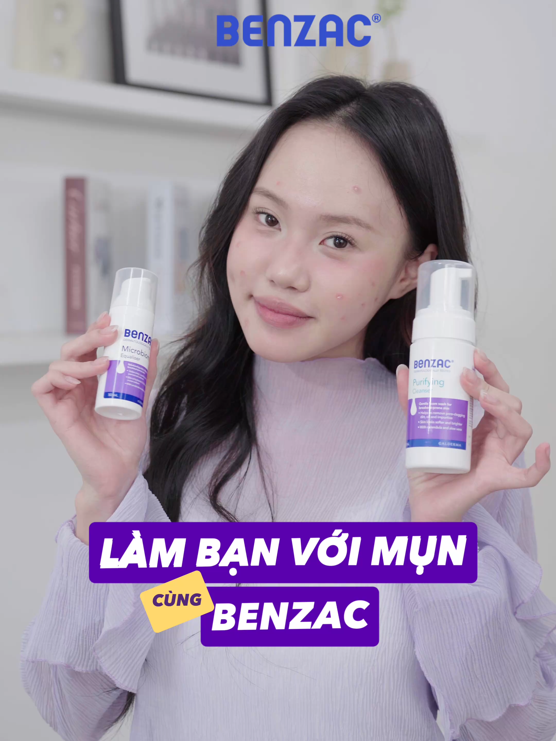 Bọt dịu – sữa êm, da mụn có 