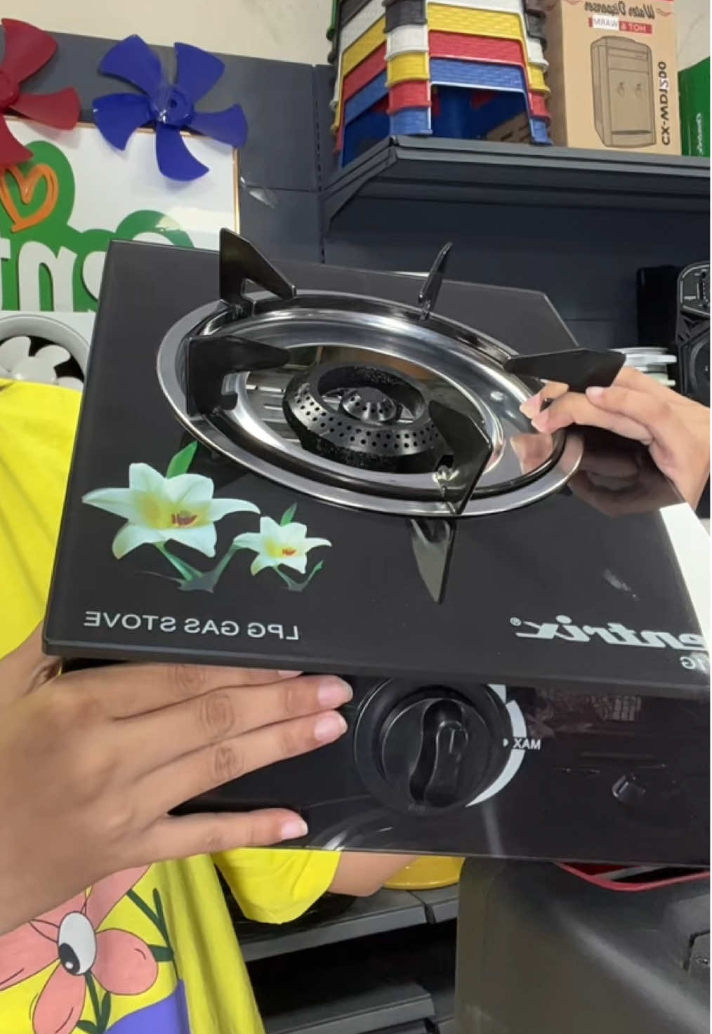 SINGLE BURNER TEMPERED GLASS GAS STOVE!  #gas #gasstove #stove #sale #quality #fyp #fypage #foryou 