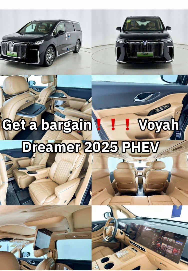 Get a bargain❗️❗️❗️ Voyah Dreamer 2025 PHEV 4WD flagship Kunpeng version is now in the store🚙 A batch of 0km 4WD flagship top-end Voyah Dreamer models just arrived. Friends who want to buy a high-quality MPV can start now.🔛 #Voyah #VoyahDreamer #Hybrid #PHEV #MPV #usedcar #newcar #ChineseCar #China #Dexboauto #Export #fyp