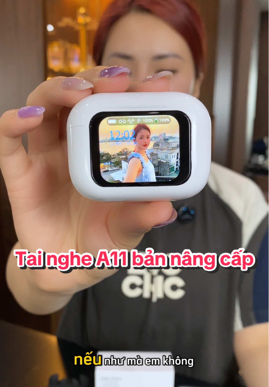Bạn đã thử thay hình nền cho tai nghe A11 Ultimate chưa? Cá nhân hóa như điện thoại luôn á! #taingheA11 #tainghecamanhinh #tainghegiare #tainghebluetooth 