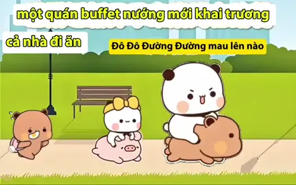 gia đình Bubu Dudu đi ăn buffet  #一二布布 #bubududu #bubu #dudu #fyp 