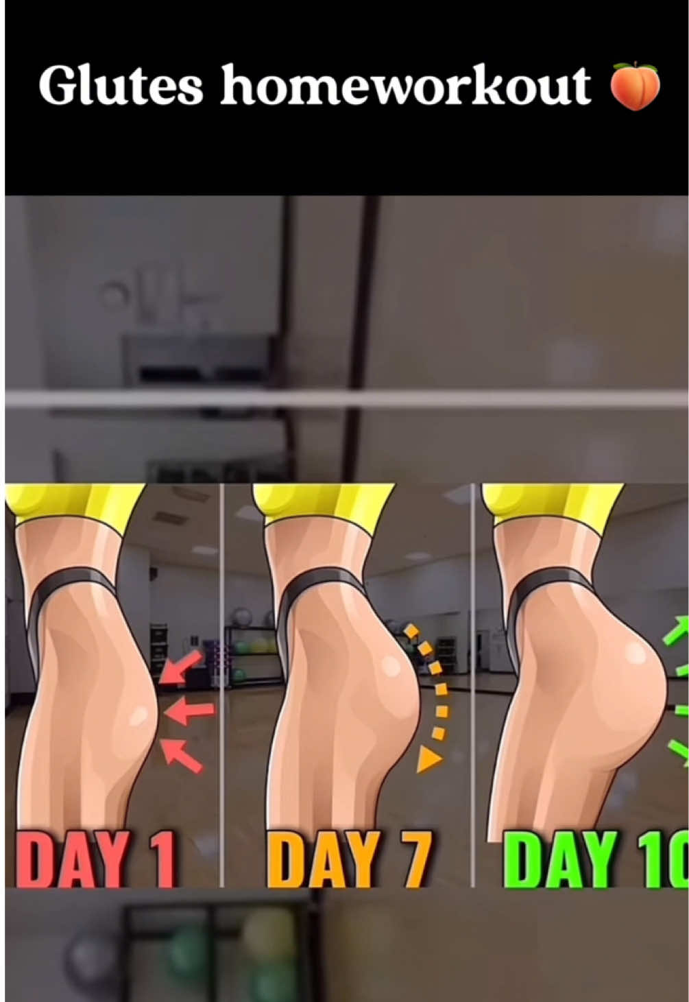 Best 5 exercises to get big glutes🍑🔥   Try / save / share❤️ -5 exercises -4 sets - 8-12 reps -15'sec rest -1 min rest between rounds #glutes #homeworkout #Fitness #gym #motivation #coach #fyp #viral #explore #us #france🇫🇷 
