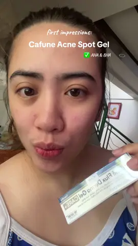 First impression: Cafune Acne Spot Gel #cafuneacnespotgel #acnegel #acnetreatment #acneproneskin #fyp 