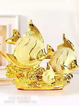 Ceramic Goldfish Decoration Living Room Home Ornament Creative TV Cabinet Decoration Present#Ornament 
