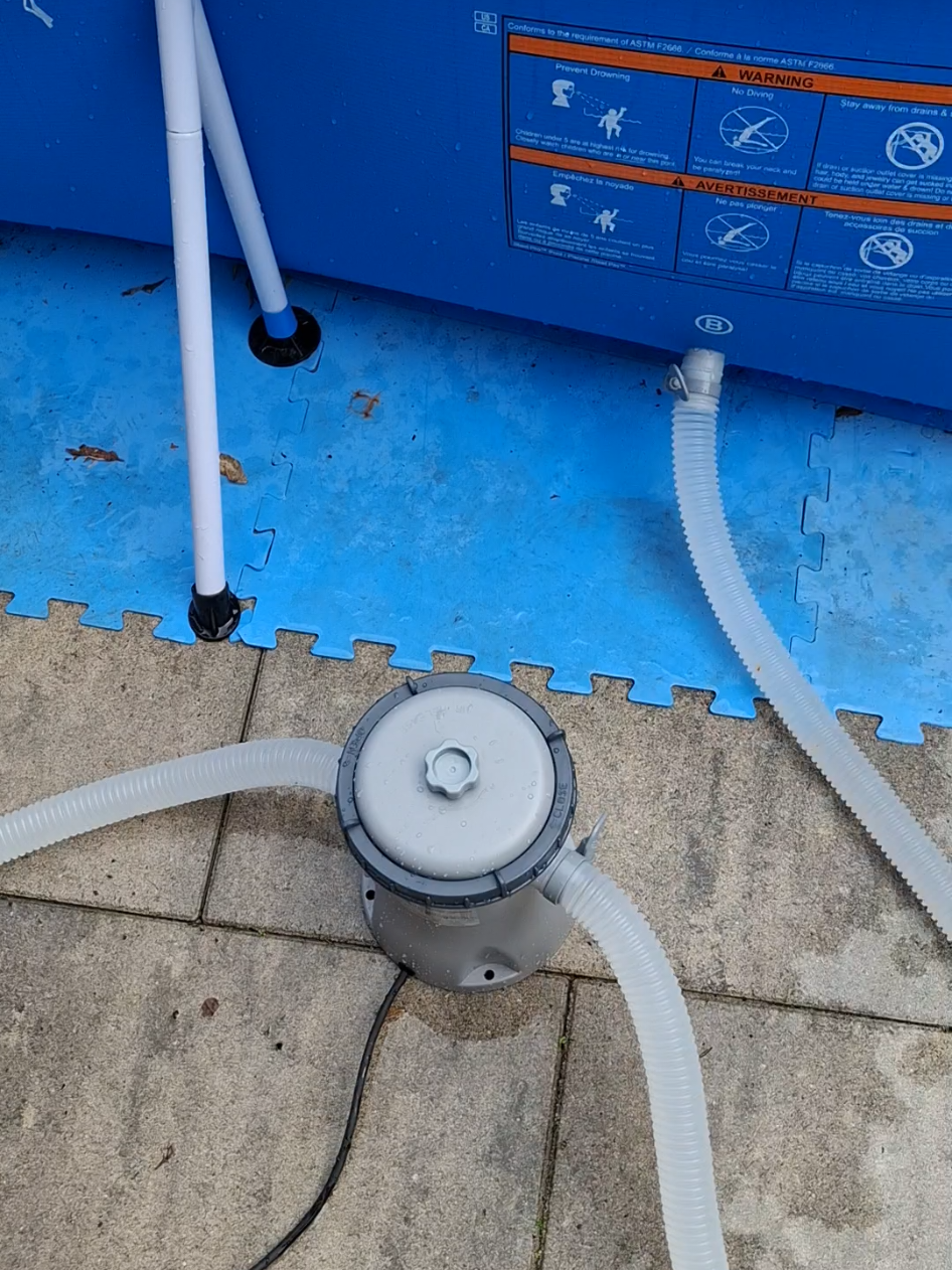 advice seeking! new filterpump, clean filter.. still isnt working properley..#pool #bestway #filterpump #advice #fyp #abovegroundpool 