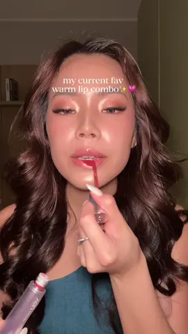blurry matte but also GLOSSY lippies? 😆💋  #lip #lipcombo #warmtone #lipstick #lipgloss #lippies #beauty #makeup 