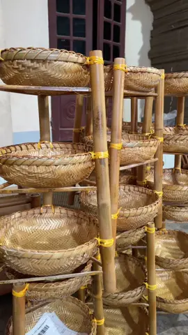 Kệ tre 3 tầng rổ mini #xuhuongtiktok2025 #xuhuong #hangthucong 