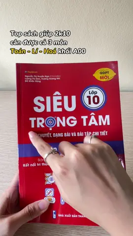 💖 Có cuốn sách này rùi á, Toán - Lí - Hoá quá là dễ với tui luôn #stt10 #sieutrongtam10 #nhasachonluyen 
