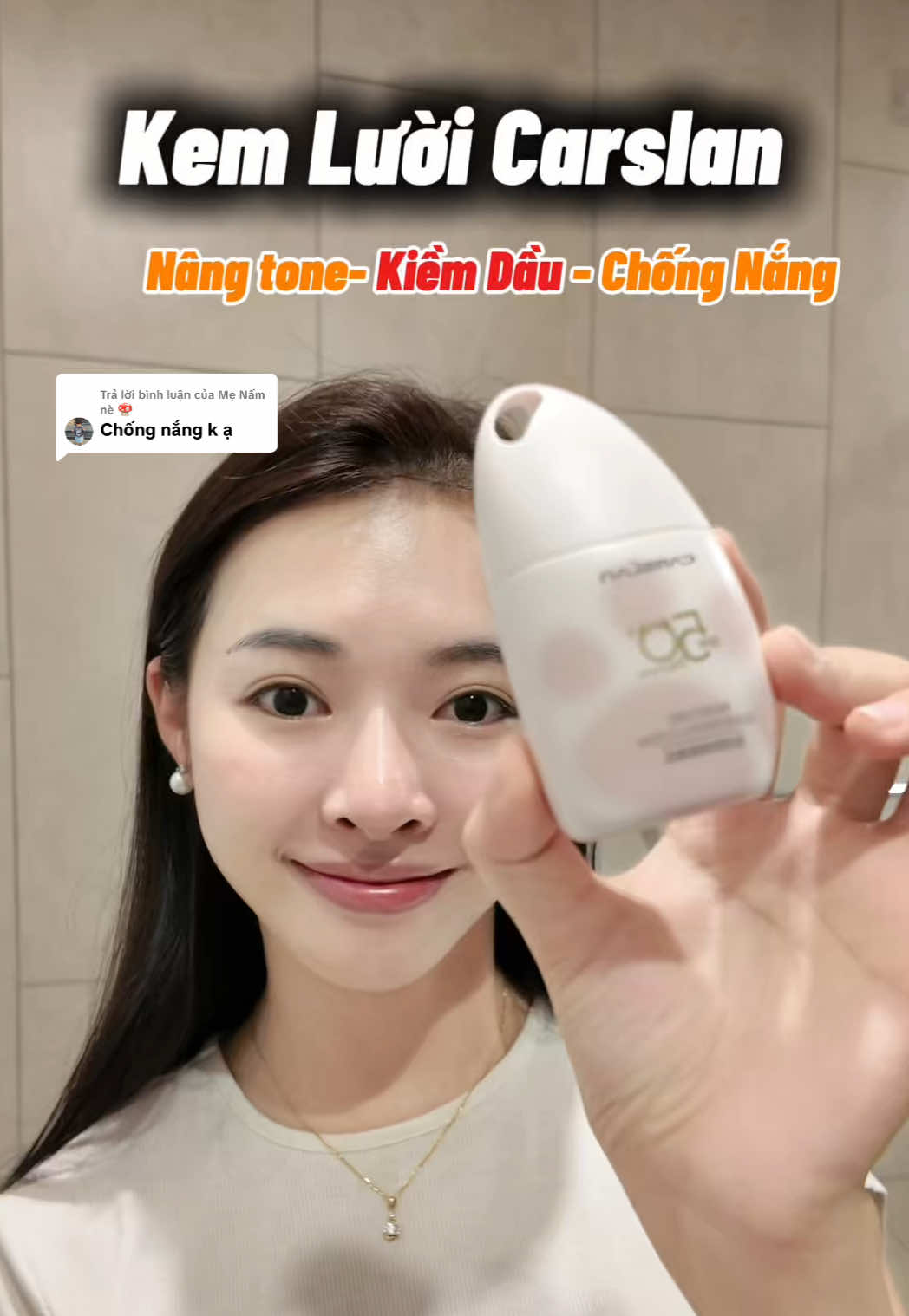 Trả lời @Mẹ Nấm nè 🍄  Bản kem lười Carslan này có chống nắng nha mấy bà #vananhonni #kemluoi #kemluoitrangdiem #kemluoinangtone #kemluoimakeup #kemluoicarslan #kemluoichongnang #carslan #carslancosmetics #kemnangtone #kemnangtong #xuhuong #xuhuongtiktok 