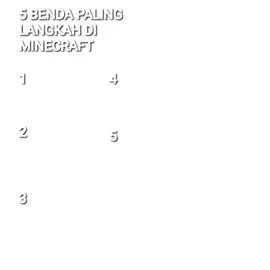 5 BENDA PALING LANGKAH DI MINECRAFT 🤓 #kesenjangan #fyp #Minecraft#minecraftmemes #minecraft #kotak_kotak