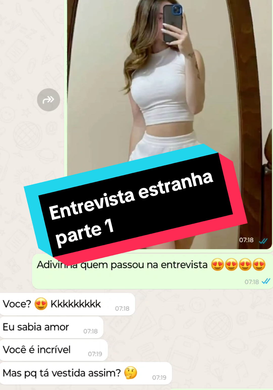 entrevista estranha  parte 1 #conversanowhatsapp #fyp #conversa 