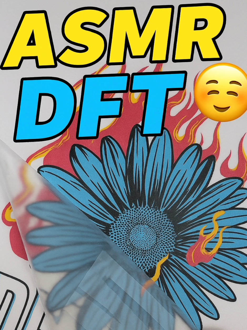 ASMR DFT 🩵💛 #asmr #asmrsounds #dftscreenprint #DFT 