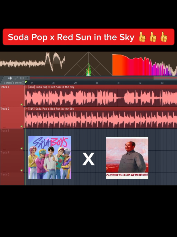 Soda Pop x Red Sun in the Sky 👍👍👍 #sodapop #redsuninthesky #sajaboys #maozedongg #kpop #kpopdemonhunters #mashup #fyp #foryou #fypシ゚