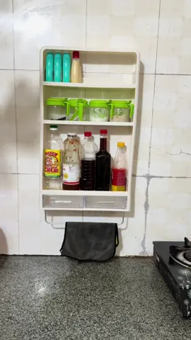 Kệ Đựng Gia Vị Đồ Nhà Tắm Đồ Trang Điểm Chất Liệu Nhựa ABS Cao Cấp Dán Tường Không Cần Khoan Đục#xuhuong #thinhhanh #giadungtienich 