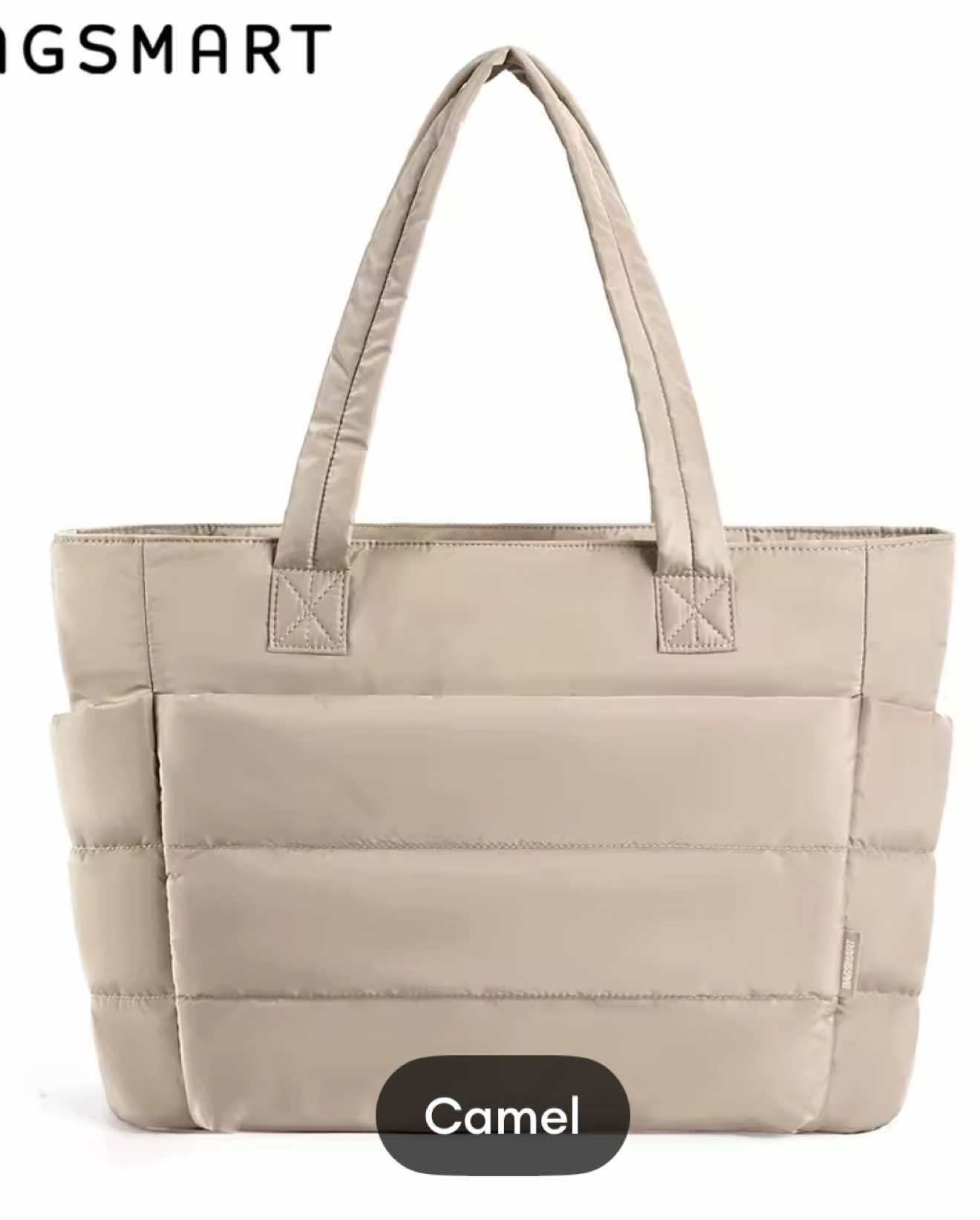 Bagsmart Puffy Tote Bag in Camel 20L. 🤗🤎 #bagsmart #budolfinds #fyp #foryou #bagsoftiktok #trendingbags @Bagsmart_ph 