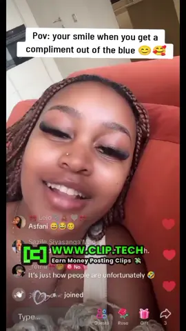 Pov: your smile when you get a compliment out of the blue 😊🥰 #ZintleZee #zee #ZintleMofokeng #zee_bbm 