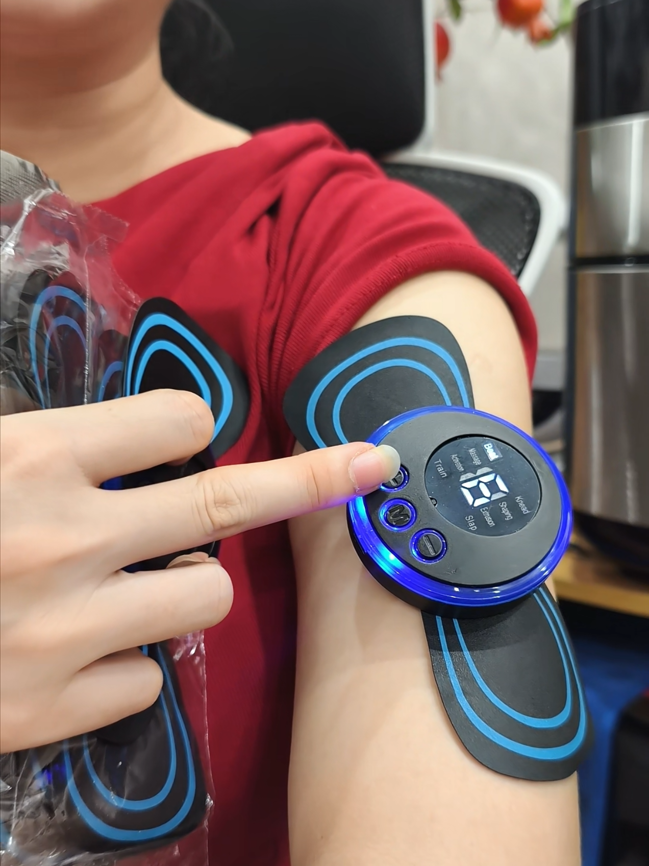 Máy massage Xung Điện mini EMS Toàn Thân với 19 cường độ và 8 chế độ #maymassage #maymassagexungdien #chamsocsuckhoe #gocvanphongcuatien 